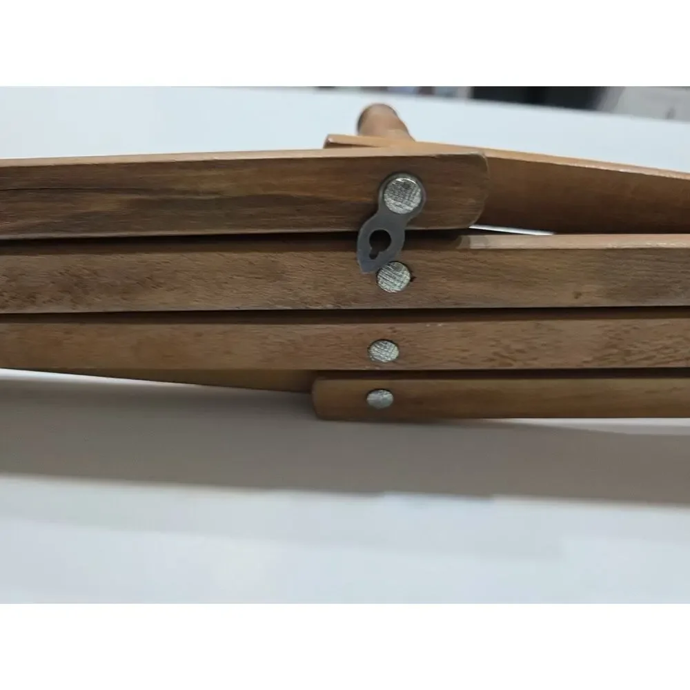 Large Accordion Peg Rack Coat Towel Hook Wooden Vintage